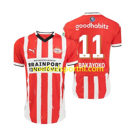 PSV Eindhoven Johan Bakayoko 11 Thuis Shirt 2024-25